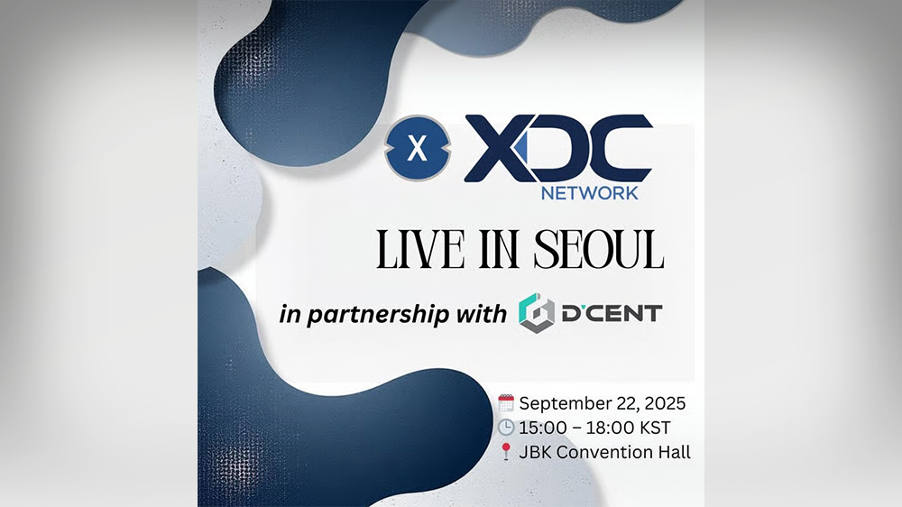XDC NETWORK: Live in Seoul in Partnership with D'CENT Wallet